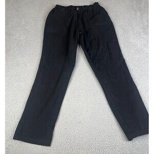 Cove USA Pants Mens 36 Black Elastic Waist Chino Stretch Casual Pull On Pockets